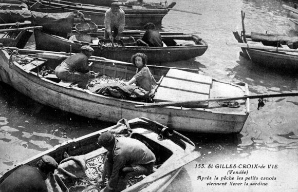 marins pêcheurs en 1900