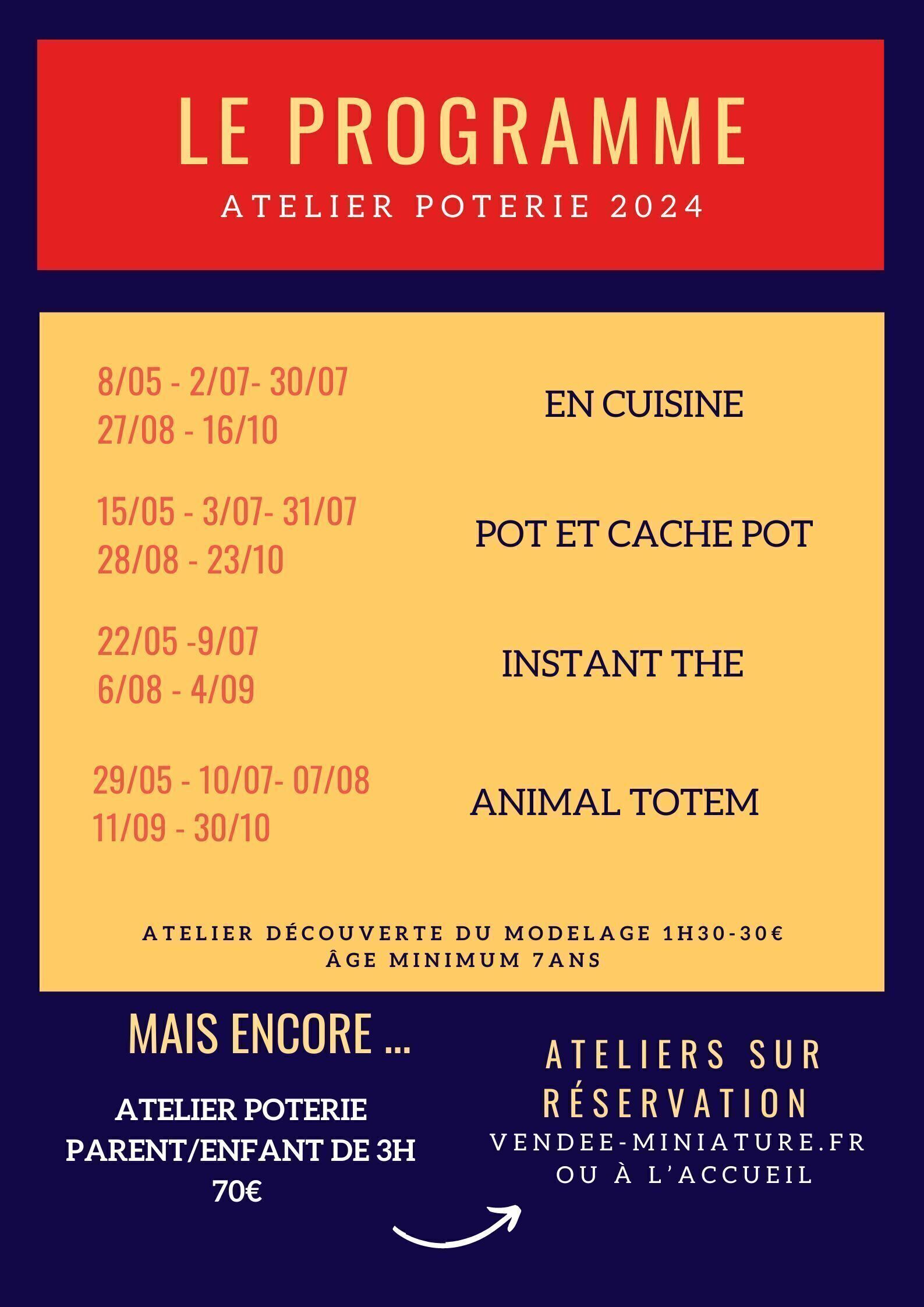 PLANNING POTERIE 2024