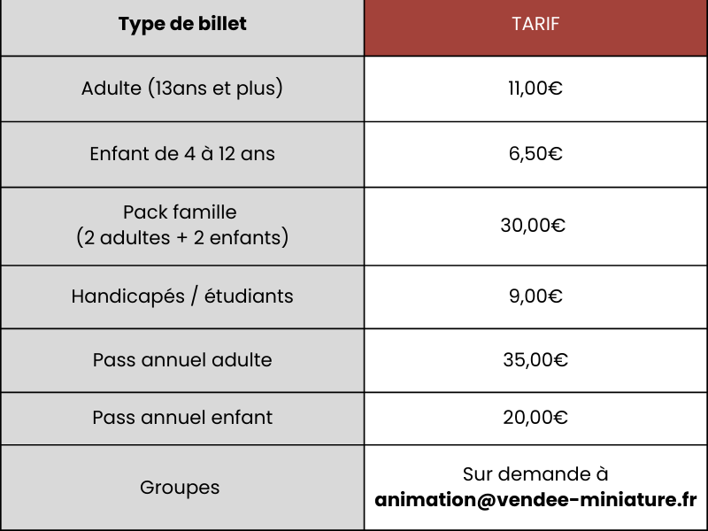 TARIF HORAIRE 2023