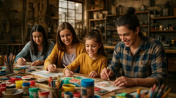 atelier creatif famille